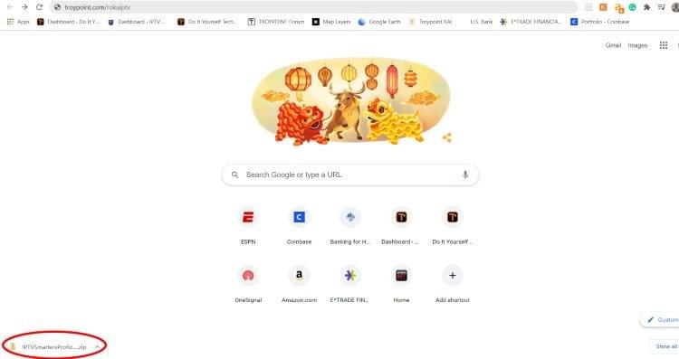 Next, we must install IPTV Smarters file onto our computer to watch iptv on roku